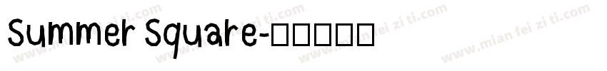 Summer Square字体转换